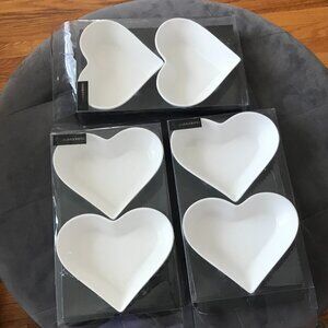 Casa Moderna Heart Shaped Bowls NEW Lot of 3
